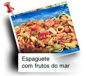 Espaguete com frutos do mar